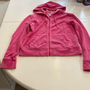 Vintage hot pink Lilly Pulitzer Terrycloth jacket size medium white label